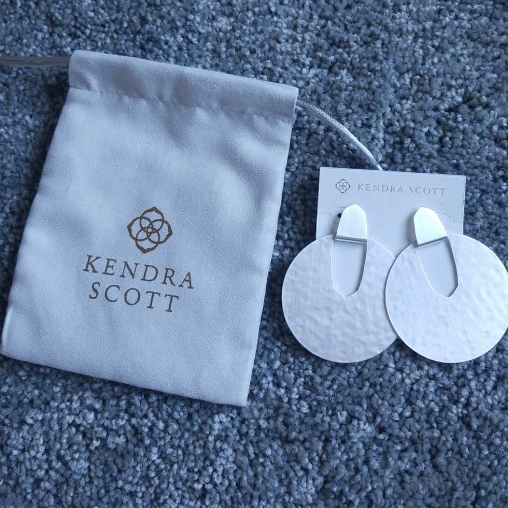 New Kendra Scott Diane Silver Hoop earrings